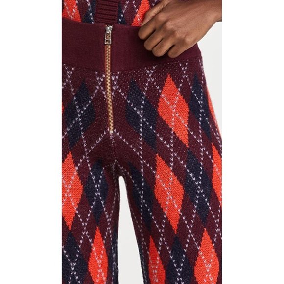NEW WITH TAGS $275 STAUD DECK ARGYLE WOOL PANTS SIZE SMALL SOLD OUT EVERYWHERE! - Picture 6 of 8